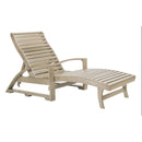 C.R. Plastic Products St. Tropez L38-07 Chaise Lounger - Beige IMAGE 1