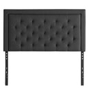 Malouf Hennessy Headboard - Charcoal (Queen) IMAGE 1