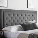 Malouf Hennessy Headboard - Stone (Queen) IMAGE 1