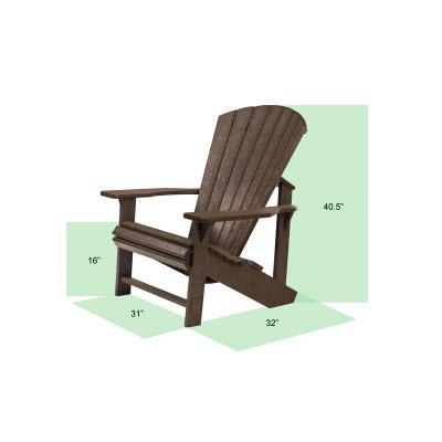 C.R. Plastic Products Generation C01-01 Adirondack - Red IMAGE 2