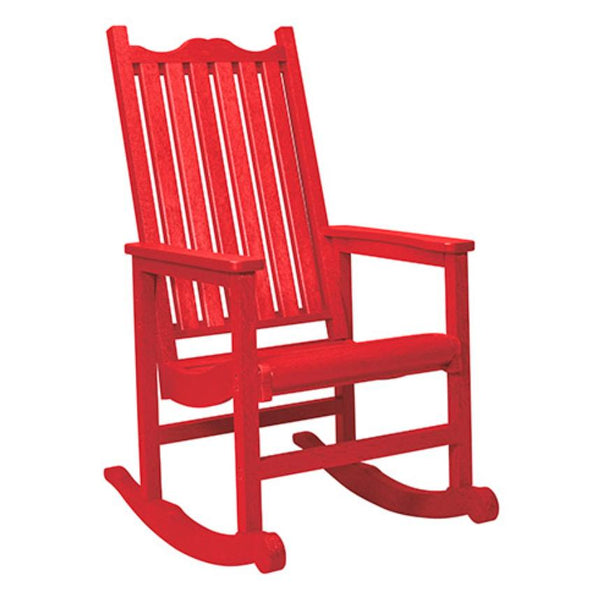 C.R. Plastic Products Generation C05-01 Porch Rocker - Red IMAGE 1