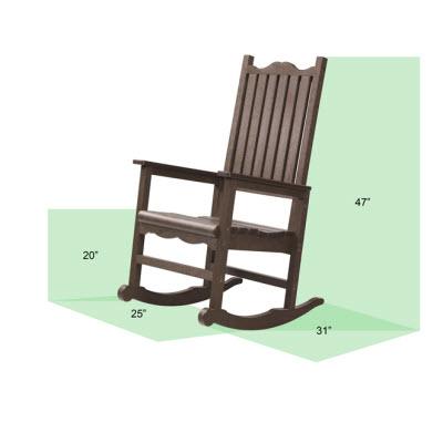 C.R. Plastic Products Generation C05-01 Porch Rocker - Red IMAGE 2