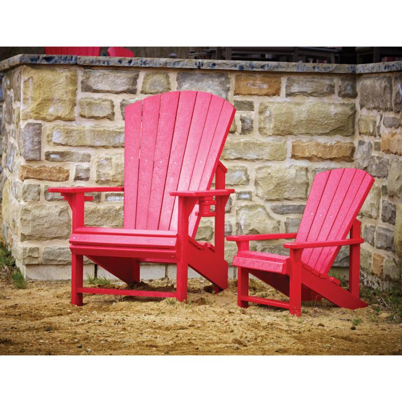 C.R. Plastic Products Generation C08-02 Kids Adirondack - White IMAGE 5