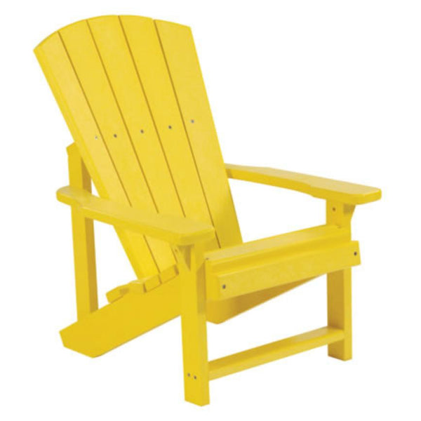 C.R. Plastic Products Generation C08-04 Kids Adirondack - Yellow IMAGE 1