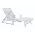 C.R. Plastic Products St. Tropez L38-02 Chaise Lounger - White IMAGE 1