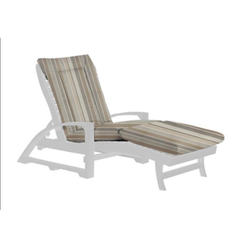 C.R. Plastic Products St. Tropez L38-02 Chaise Lounger - White IMAGE 5