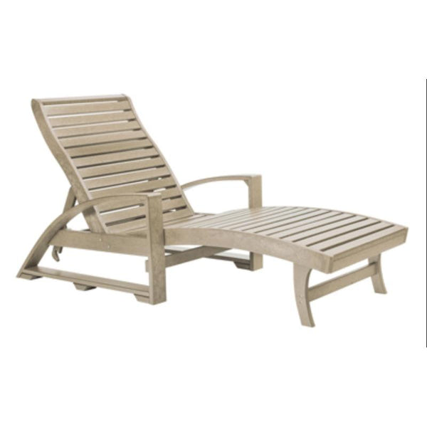 C.R. Plastic Products St. Tropez L38-07 Chaise Lounger - Beige IMAGE 1