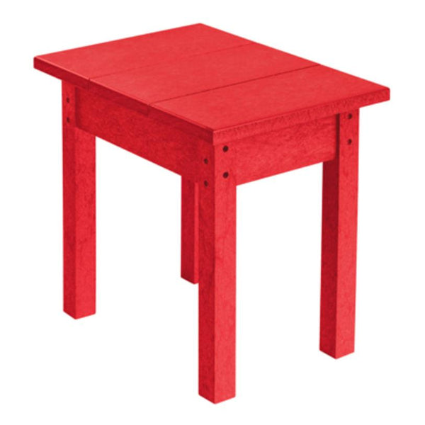 C.R. Plastic Products Generation T01-01 Small Rectangular Table - Red IMAGE 1