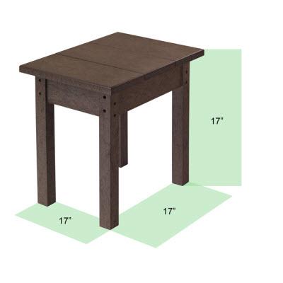 C.R. Plastic Products Generation T01-13 Small Rectangular Table - Orange IMAGE 3