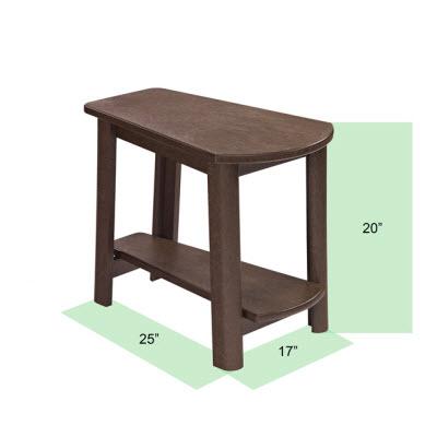 C.R. Plastic Products Generation T04-17 Addy Side Table - Kiwi Lime IMAGE 2