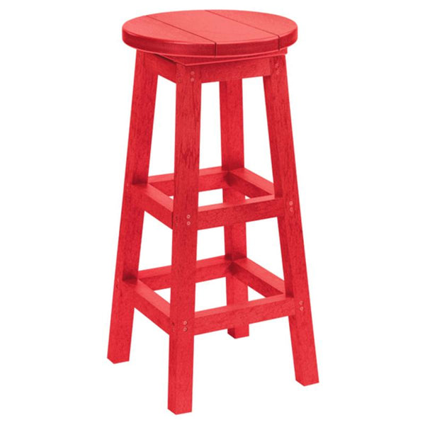 C.R. Plastic Products Generation C23-01 Swivel Bar Stool - Red IMAGE 1