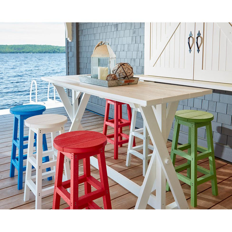 C.R. Plastic Products Generation C23-03 Swivel Bar Stool - Blue IMAGE 2