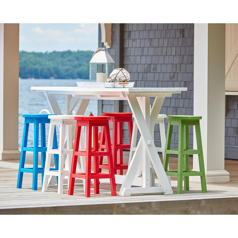 C.R. Plastic Products Generation C23-03 Swivel Bar Stool - Blue IMAGE 4