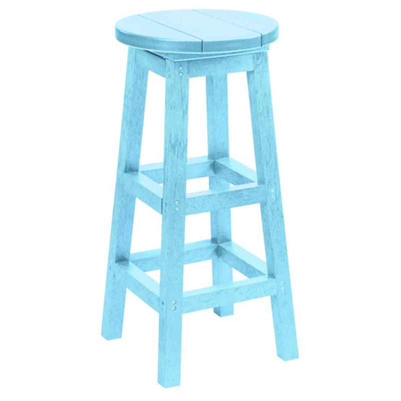 C.R. Plastic Products Generation C23-11 Swivel Bar Stool - Aqua IMAGE 1