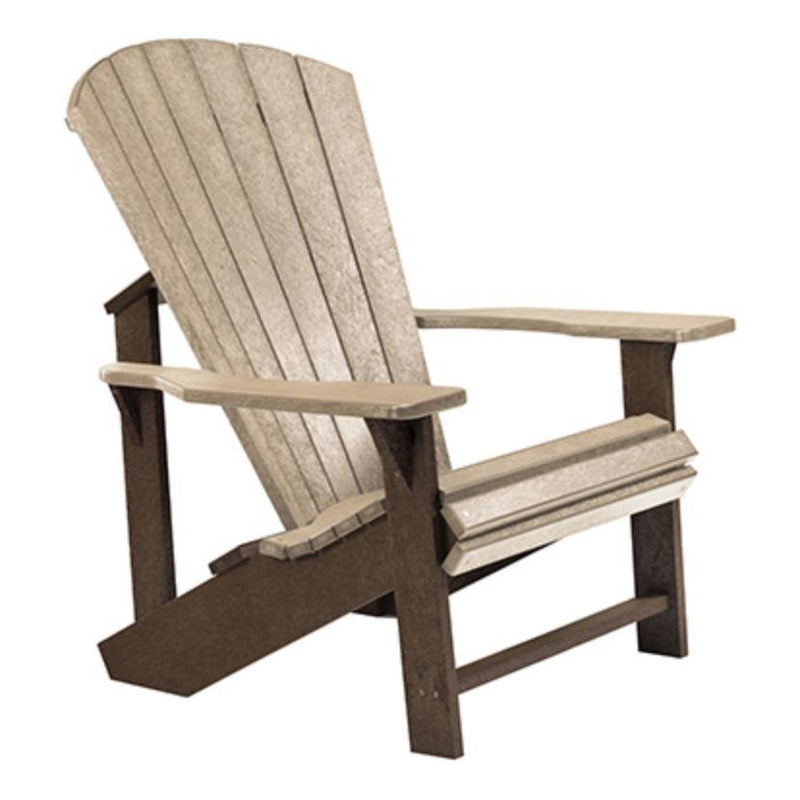 C.R. Plastic Products Generation C03-16-07 Upright Adirondack - Chocolate/Beige IMAGE 1