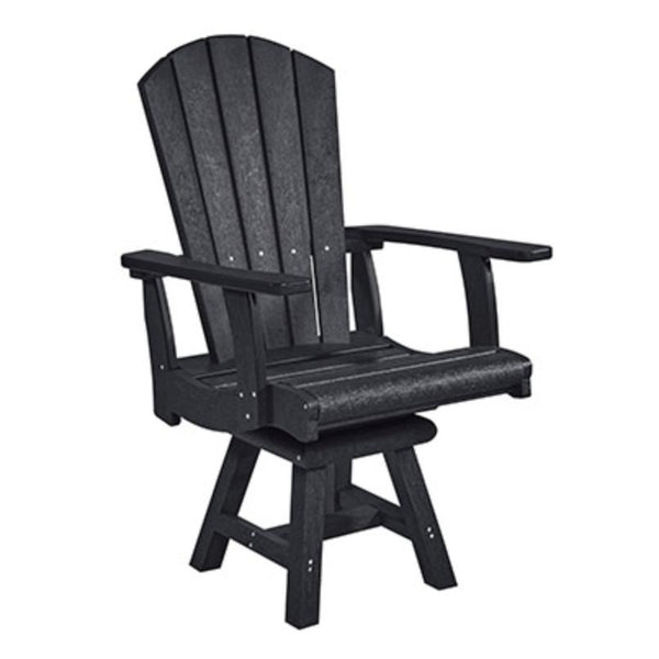 C.R. Plastic Products Generation C15-14 Dining Arm Chair - Black IMAGE 1