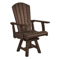 C.R. Plastic Products Generation C15-16 Dining Arm Chair - Chocolate IMAGE 1