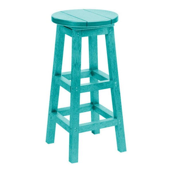 C.R. Plastic Products Generation C23-09 Swivel Bar Stool - Turquoise IMAGE 1