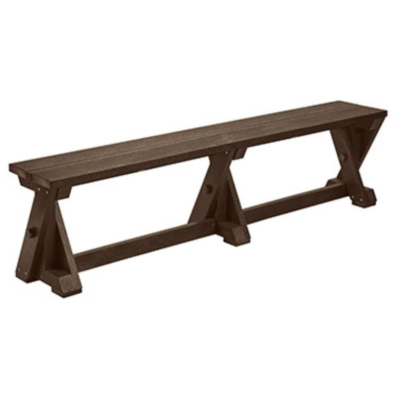 C.R. Plastic Products New Harvest B201-16 Dining Table Bench - Chocolate IMAGE 1