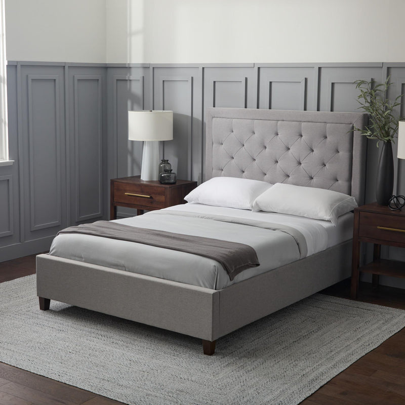 Malouf Eastman Platform Bed Base - Charcoal (Queen) IMAGE 2