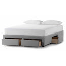 Malouf Watson Platform Bed Base - Stone (King) IMAGE 2