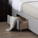 Malouf Watson Platform Bed Base - Stone (California King) IMAGE 3