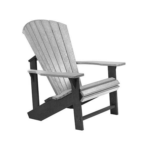 C.R. Plastic Products Generation C01-18-19 Classic Adirondack - Slate/Light Grey IMAGE 1