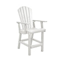 C.R. Plastic Products Generation C28C-02 Classic Counter Arm Chair - White IMAGE 1