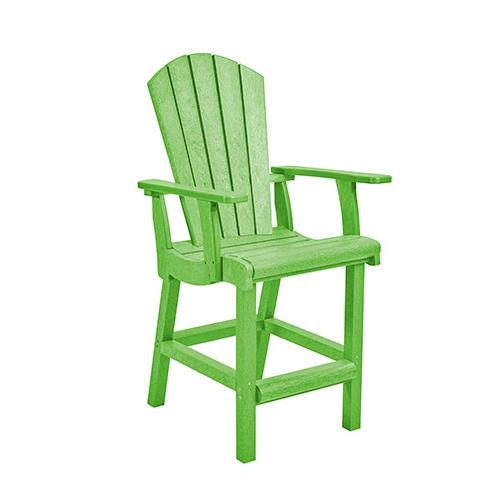 C.R. Plastic Products Generation C28C-17 Classic Counter Arm Chair - Kiwi IMAGE 1