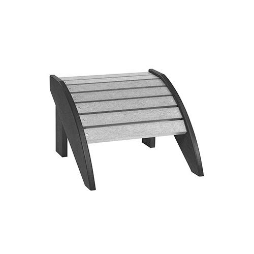 C.R. Plastic Products Generation F01-18-19 Footstool - Slate/Light Grey IMAGE 1