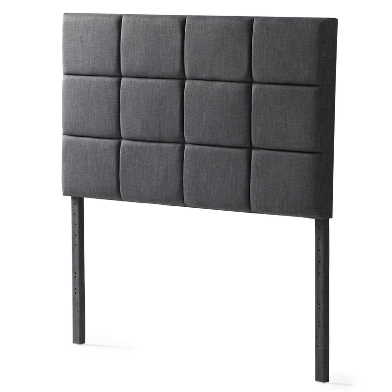 Malouf Scoresby Headboard - Charcoal (Queen) IMAGE 1