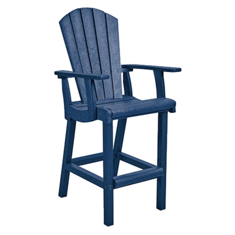 C.R. Plastic Products Generation C28-20 Classic Counter Arm Chair - Navy IMAGE 1