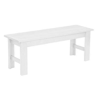 C.R. Plastic Products B12-02 Basic Bench - White IMAGE 1