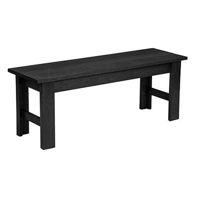 C.R. Plastic Products B12-14 Basic Bench - Black IMAGE 1