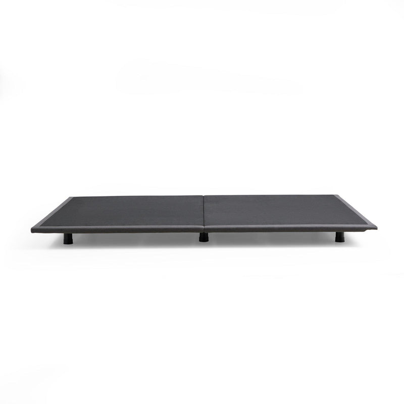 Malouf Thin Deck Upholstered Platform Bed Frame - Twin/Charcoal IMAGE 3