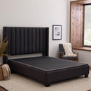 Malouf Thin Deck Upholstered Platform Bed Frame - Twin/Charcoal IMAGE 5