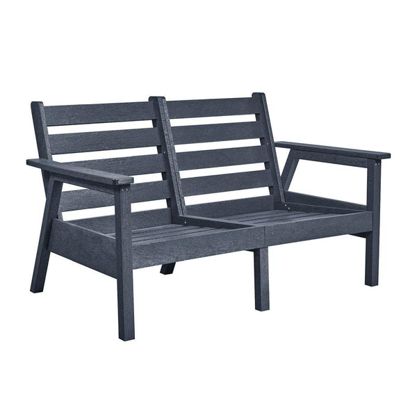 C.R. Plastic Products Tofino DSF282-18 Loveseat - Slate Grey IMAGE 1