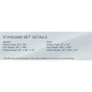  Tempur-Pedic TEMPUR Classic Cotton Sheet Set White (Twin XL) IMAGE 19