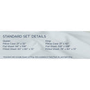  Tempur-Pedic TEMPUR Luxe Egyptian Cotton Sheet Set Cool Gray (Split California King) IMAGE 19