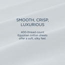  Tempur-Pedic TEMPUR Luxe Egyptian Cotton Sheet Set Cool Gray (Twin XL) IMAGE 8