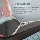  Tempur-Pedic TEMPUR Luxe Egyptian Cotton Sheet Set Silver Mist (Twin XL) IMAGE 9