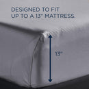  Tempur-Pedic TEMPUR Luxe Egyptian Cotton Sheet Set Silver Mist (Split King) IMAGE 3