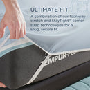  Tempur-Pedic TEMPUR Luxe Egyptian Cotton Sheet Set Sleepy Blue (Queen) IMAGE 9