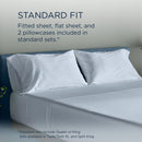 Tempur-Pedic TEMPUR Luxe Egyptian Cotton Sheet Set Sleepy Blue (Split King) IMAGE 11