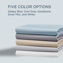 Tempur-Pedic TEMPUR Luxe Egyptian Cotton Sheet Set Sleepy Blue (Twin) IMAGE 6