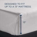  Tempur-Pedic TEMPUR Luxe Egyptian Cotton Sheet Set White (Twin XL) IMAGE 3