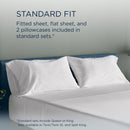  Tempur-Pedic TEMPUR Luxe Egyptian Cotton Sheet Set White (Split King) IMAGE 11