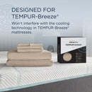  Tempur-Pedic Tempur-Pedic Breeze Pillowcase Set - Sandstone (King) IMAGE 8