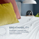  Tempur-Pedic Tempur-Pedic Breeze Pillowcase Set - White (Queen) IMAGE 6