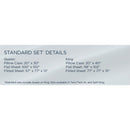  Tempur-Pedic TEMPUR Rayon from Bamboo Sheet Set Cool Gray (Split King) IMAGE 19